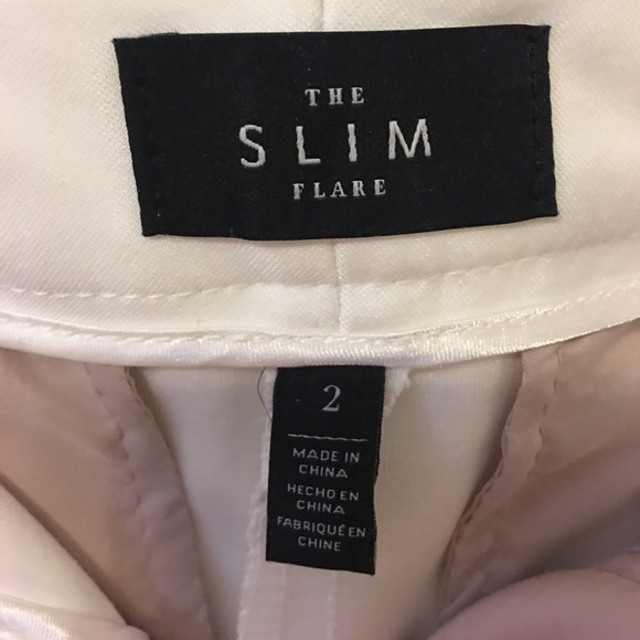 WHBM Ecru Ponte Pants - Picture 4 of 6